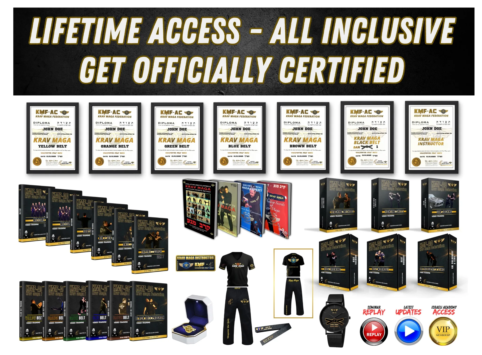 Plan de Acceso Exclusivo de por Vida: Conviértete en Cinturón Negro de Krav Maga & Instructor