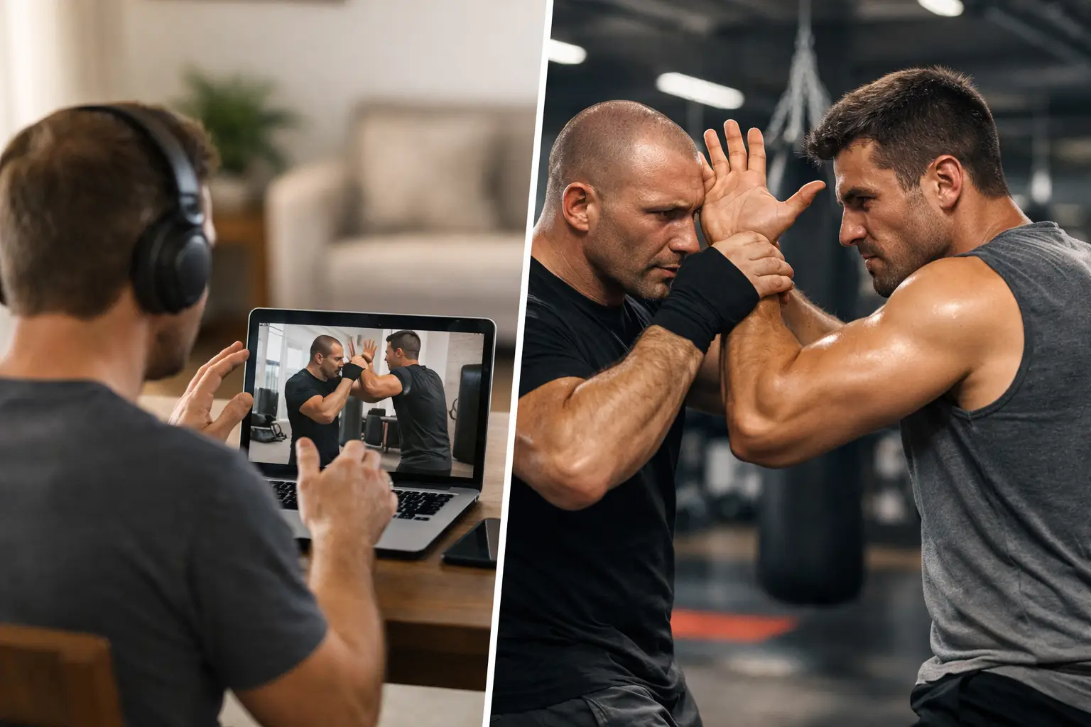 Online Krav Maga vs Gym: What Builds Real Skill?